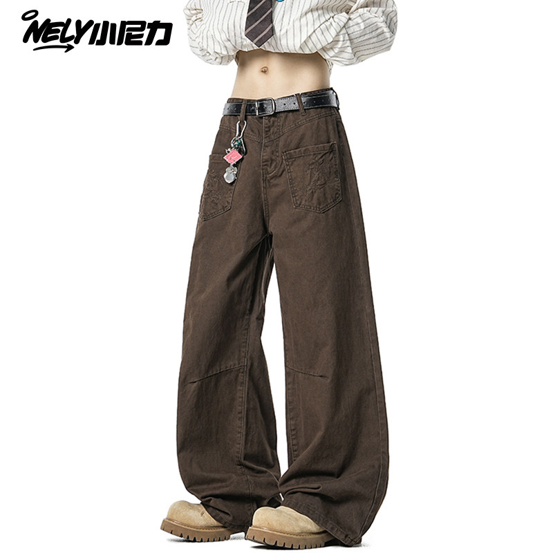 小尼力ins裤子男款2025新款春秋直筒休闲裤男士宽松卫裤运动裤,男装,休闲裤,淘宝优惠券,粉丝福利购,淘宝优惠卷