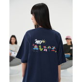 ins潮流设计感半袖 美式 新款 t恤男女2026夏季 上衣 高街创意涂鸦短袖