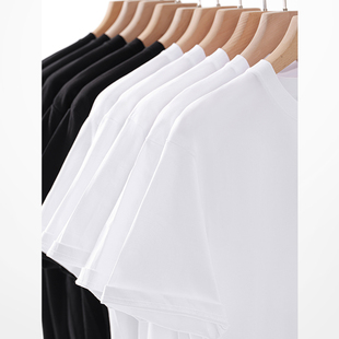 NELY小尼力260G重磅新疆纯棉圆领宽松美式 t恤男女潮 复古纯色短袖