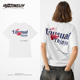 T恤男女潮牌半袖 2026美式 复古樱桃字母印花短袖 内搭上衣服体恤bf