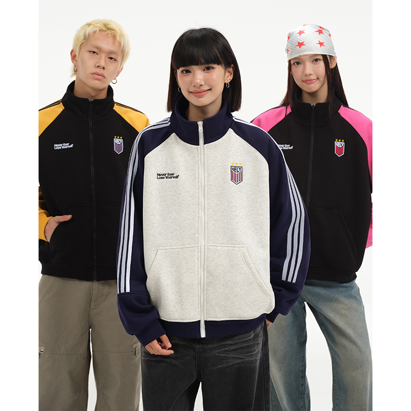 小尼力立领拉链运动卫衣