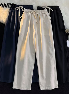 NELY小尼力休闲裤子男女秋季2026美式宽松直筒工装裤慵懒阔腿长裤