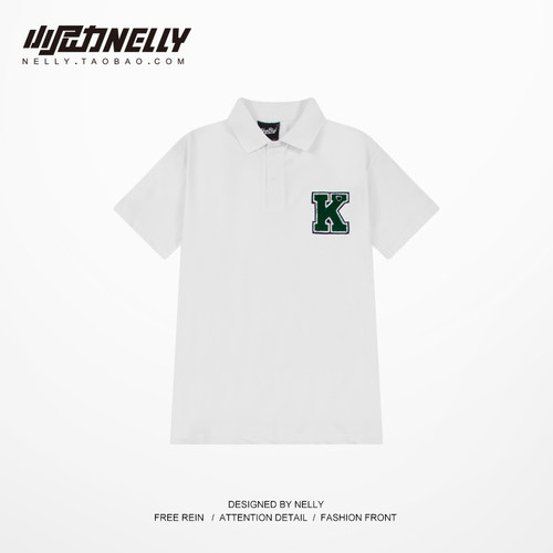 夏季新款polo男女短袖原宿风