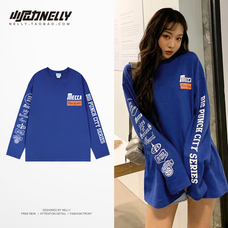 长袖T恤嘻哈HEYBIG复古纯棉百搭