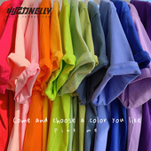 t男女款 重磅纯色不透ins纯棉圆领短袖 T恤厚实纯白打底衫 体恤上衣