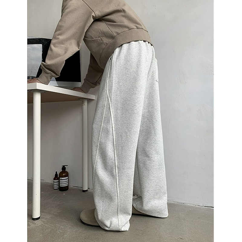 小尼力灰色潮牌运动长裤