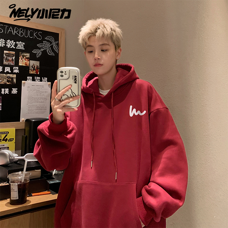 小尼力复古潮牌连帽卫衣