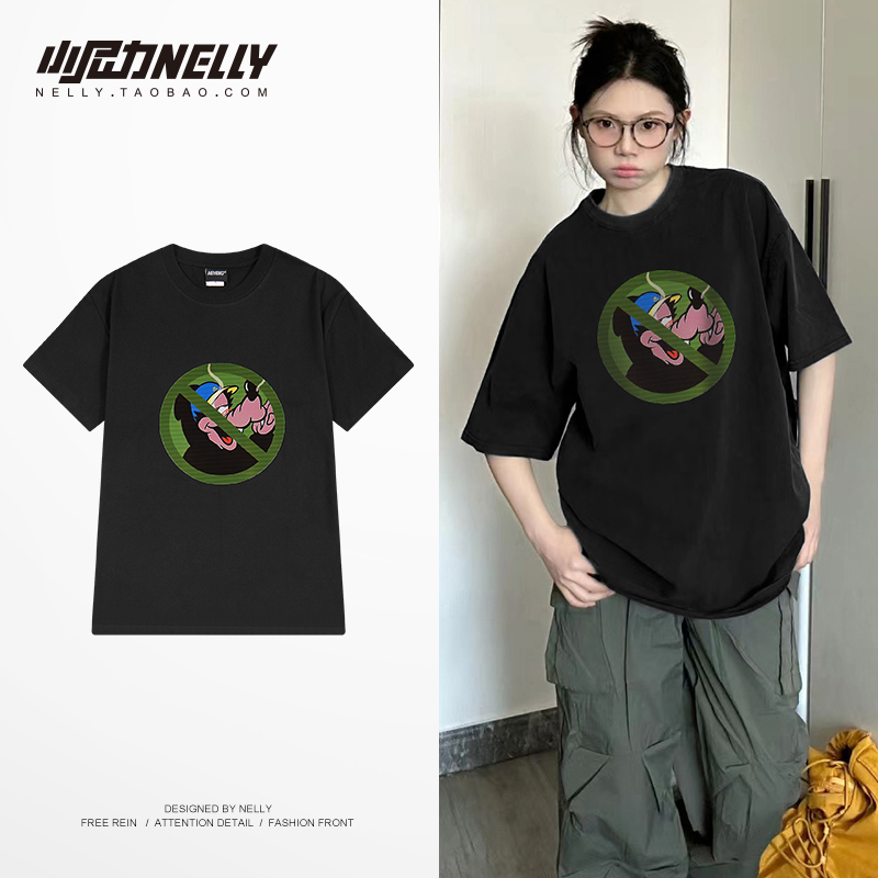 纯棉宽松半袖短袖HEYBIG潮牌