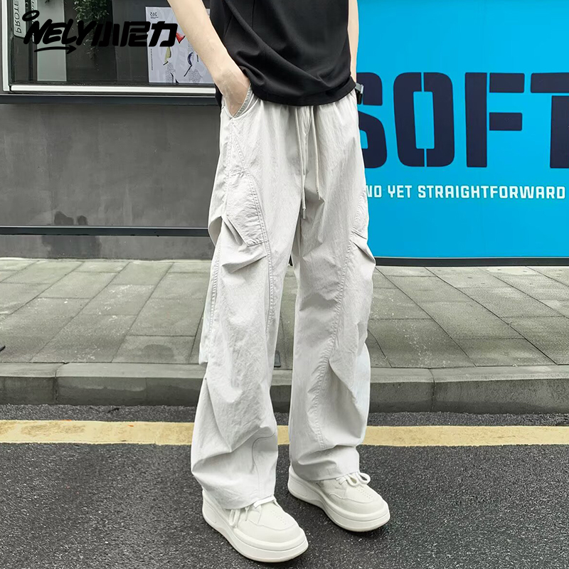 小尼力复古潮牌运动长裤