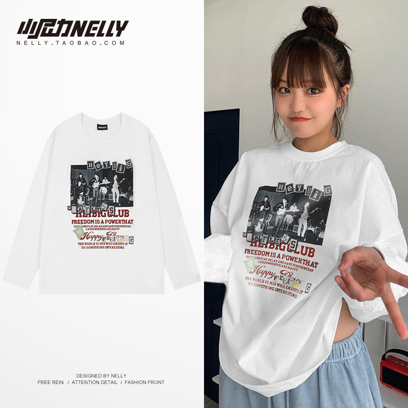 冬季潮流长袖HEYBIG人物印花上衣