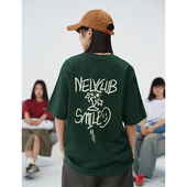 男女 休闲宽松情侣半袖 NELY小尼力涂鸦度假短袖 t恤国潮牌潮流夏装