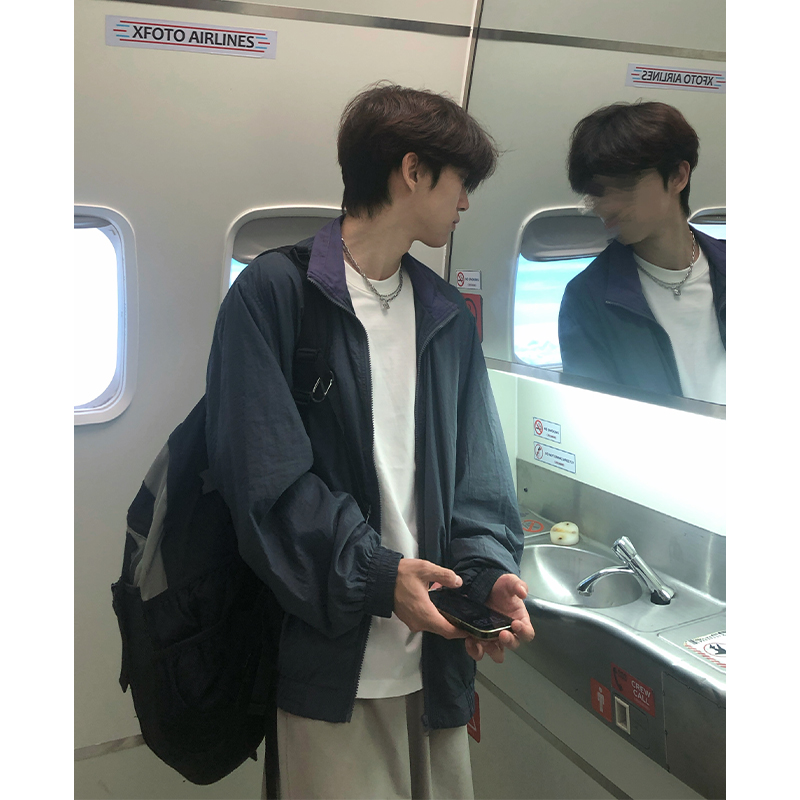 小尼力复古运动工装夹克