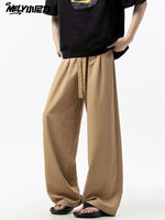 Xiaonili trendy brand ice silk pants for men's summer, thin and loose straight-leg pants for men, loose and casual long pants for men thumbnail 8