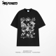半袖 纯棉短袖 潮流潮牌花卉青少年打底衫 新款 上衣服 男t恤2026夏季