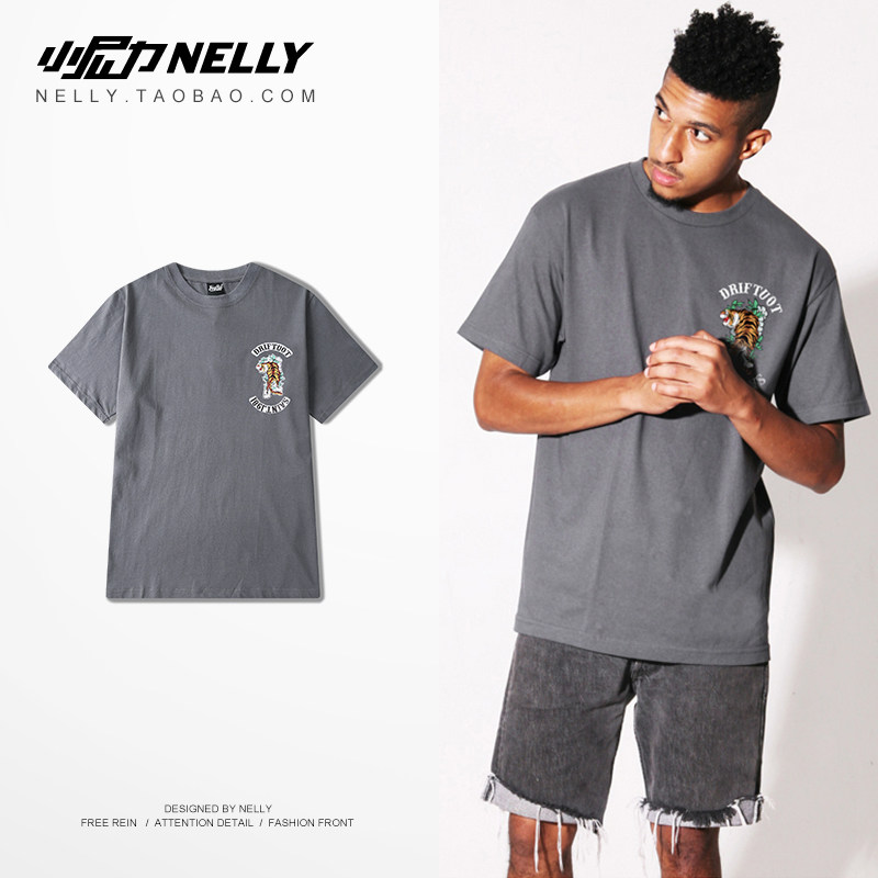 嘻哈滑板死飞潮牌嘻哈个性印花印花圆领纯棉短袖t恤日系男青年,男装,T恤,淘宝优惠券,粉丝福利购,淘宝优惠卷