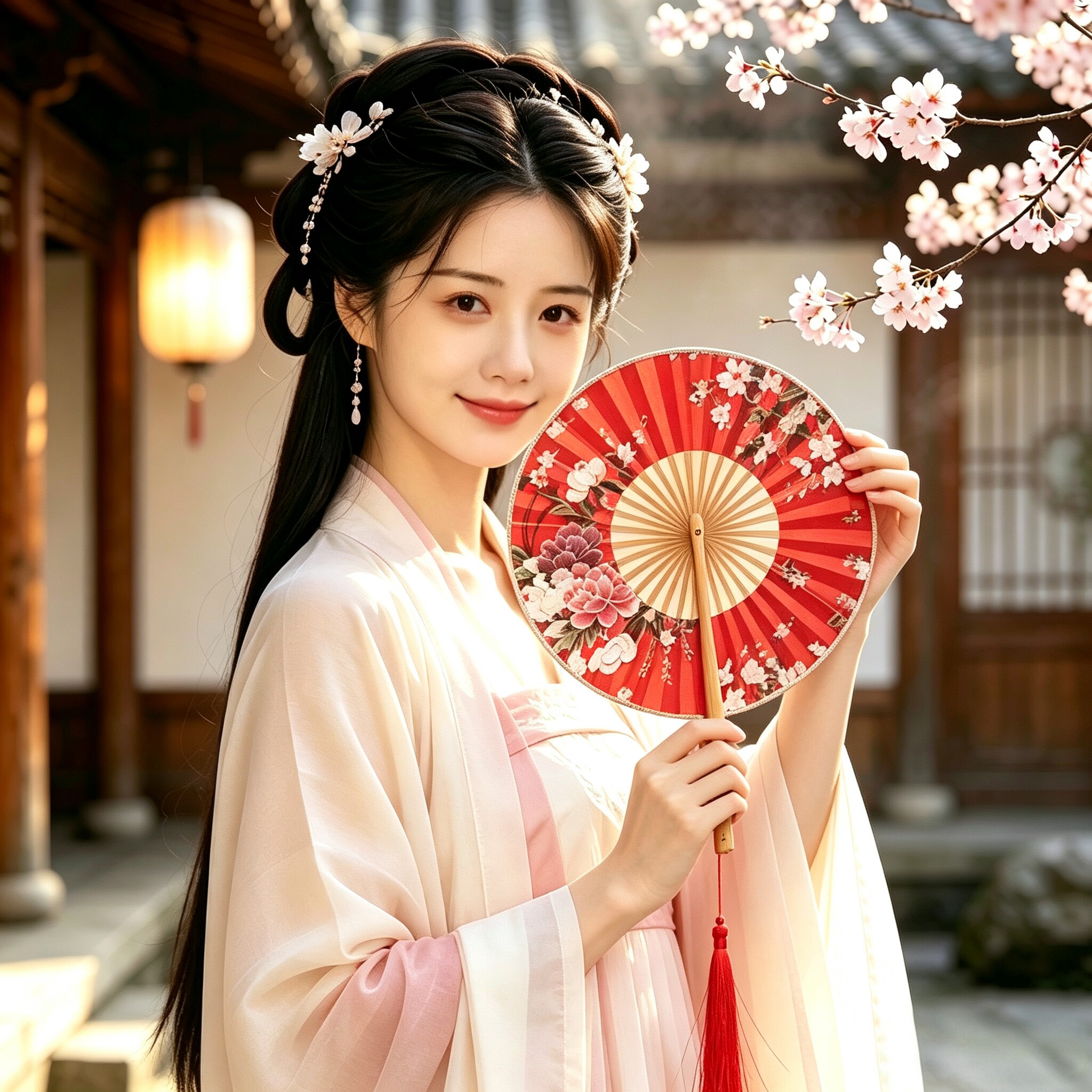 360度小圆扇夏季女士礼品扇子