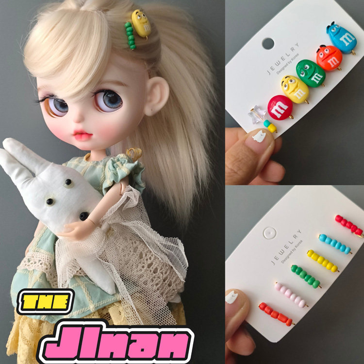 BJD刘海夹 小布 blythe头饰 M豆发夹 巧克力豆小布发夹娃娃道具,模玩/动漫/周边/娃圈三坑/桌游,BJD娃衣,淘宝优惠券,粉丝福利购,淘宝优惠卷