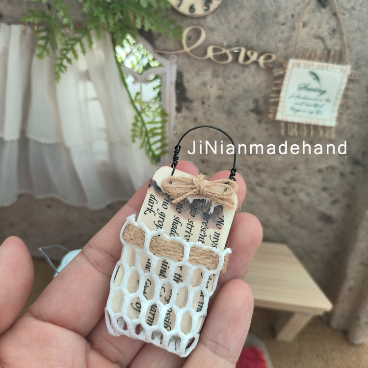 BJD娃屋微缩家具挂毯挂件篮子