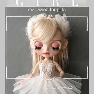 芭蕾羽毛发箍 zsiga嘎子姐发箍 blythe头饰小布发箍 泡泡玛特头饰