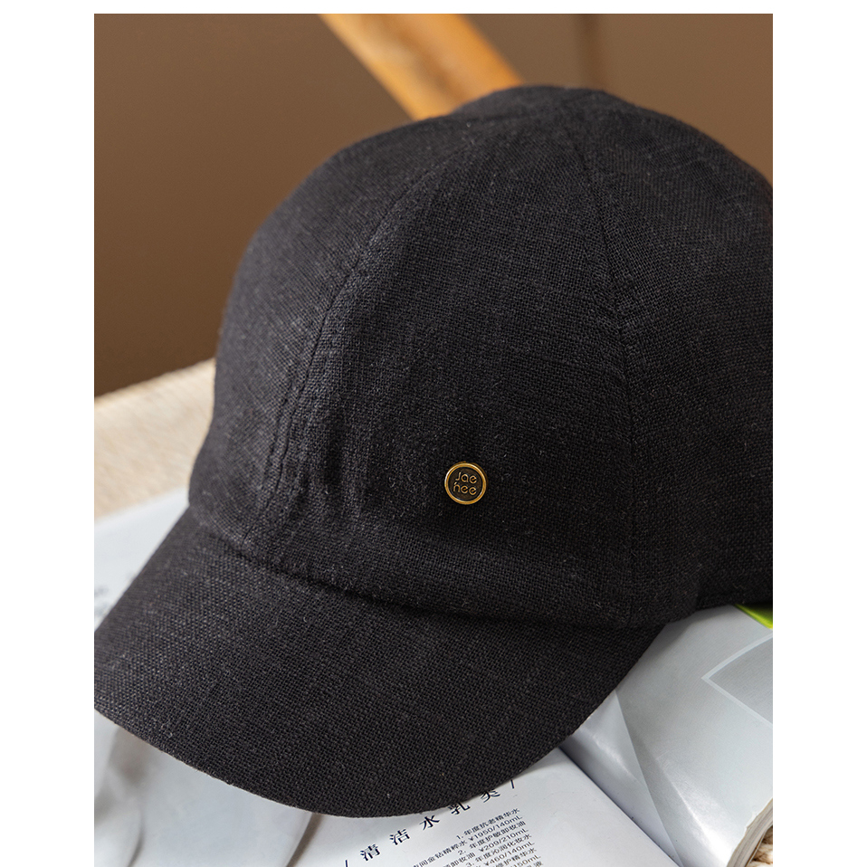 ￥秒！笈简 清爽小V脸 法G天丝亚麻棒球鸭舌帽春天家女44B6