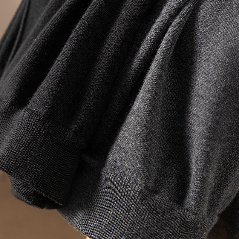 LL春天家 出英G 柜3K+高定加厚加密针织羊毛高腰锥形阔腿裤女5V49