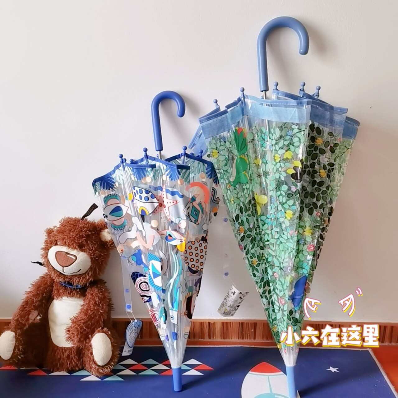 法国djeco儿童透明雨伞图片