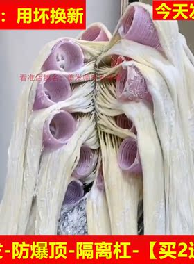 毛毛杠美发染色杠子卷发漂发隔离杠自粘冷烫染烫发根空心漂发隔热