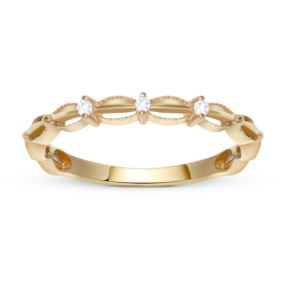 尾戒 张多多ZDD 蕾丝 18K金钻石戒指 helloCatie推荐 日本ag te同款