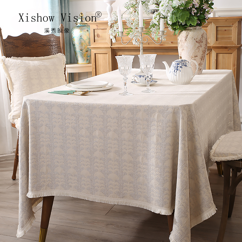 比利时进口麻纱A类真棉麻餐桌布