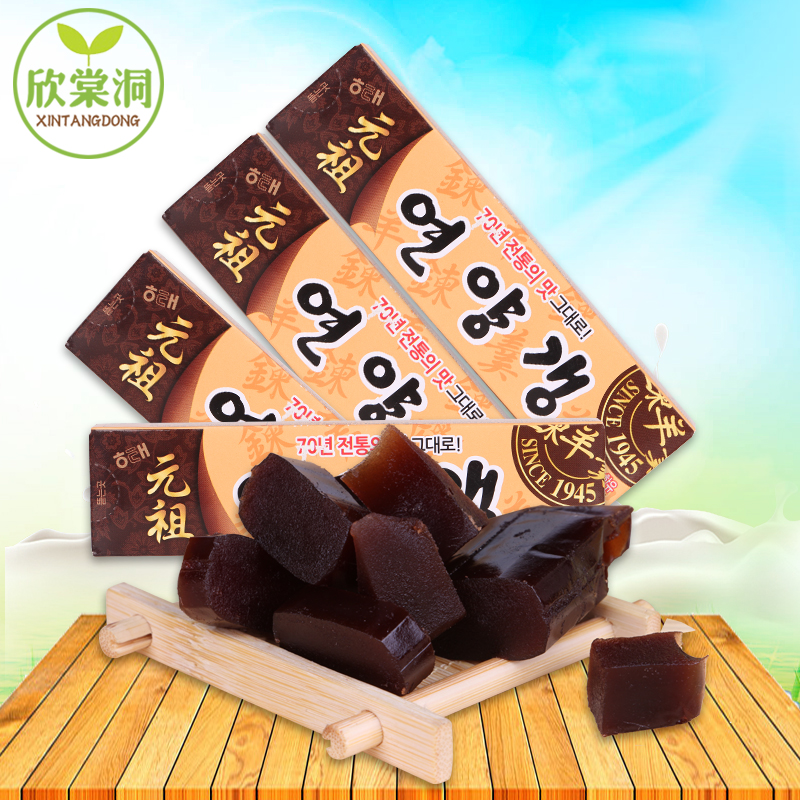 韩国进口零食品 海太红豆糕纯羊羹58g 红豆沙糕点 炼羊羹甜而不腻