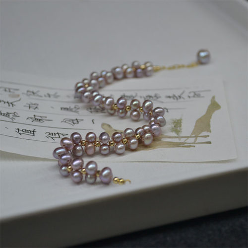 娣沙珍宝原创设计收藏紫光金珠