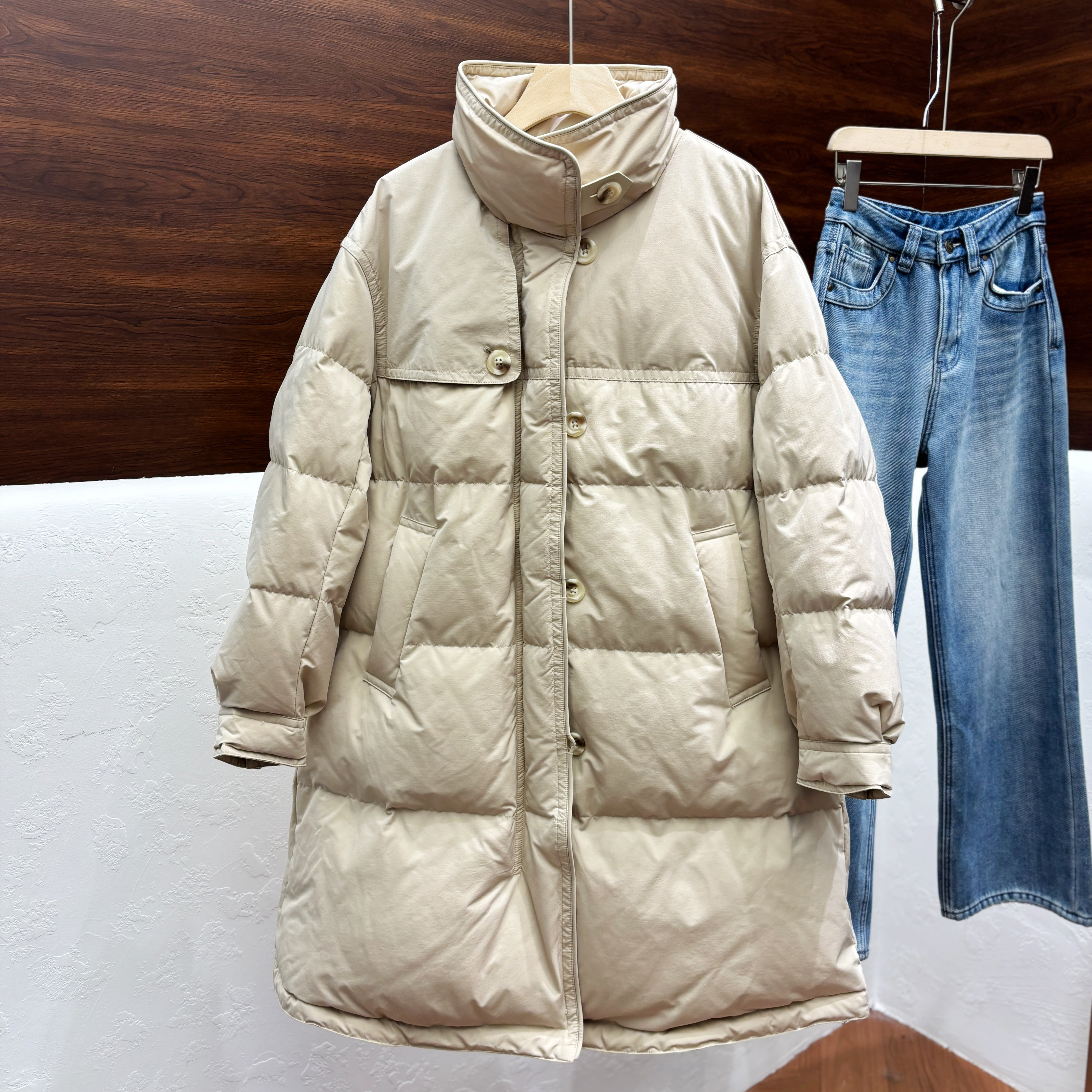 韩系LUKAMANDY25058高端中长款羽绒服2025冬气质立领保暖派克外套,女装/女士精品,羽绒服,淘宝优惠券,粉丝福利购,淘宝优惠卷