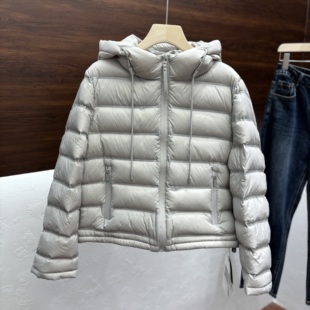 90白鸭绒排骨羽绒服2025冬新款 外套女 巨好看连帽轻薄保暖短款