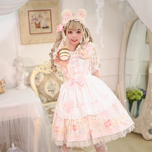 现货南末原创连衣裙2024新款夏季印花高腰雪纺甜系llita裙日常