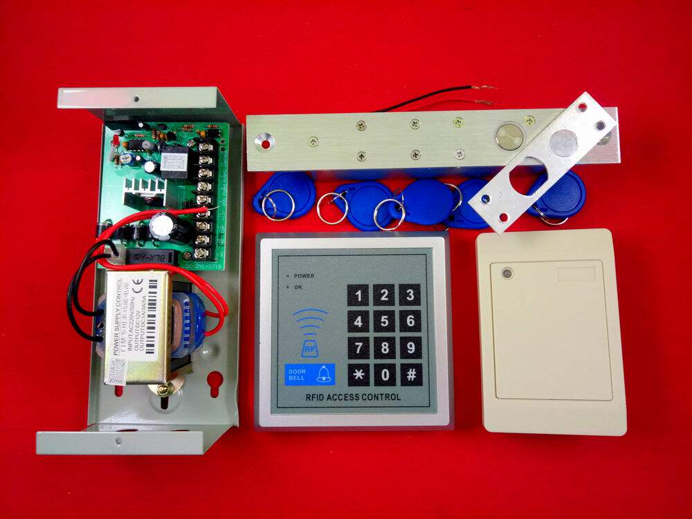 DB24木门内外刷卡电子锁DC12V智能电控锁ID感应卡自动开关锁门禁