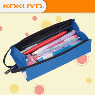 清库存国誉PC22对开式便携手提展开方形帆布笔袋 学生笔盒收纳袋