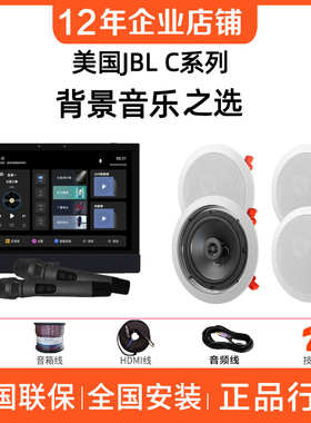 JBL C6IC/C6IW/C6ICDT/8IC/8IW背景音乐天空喇叭吸顶嵌入式扬声器