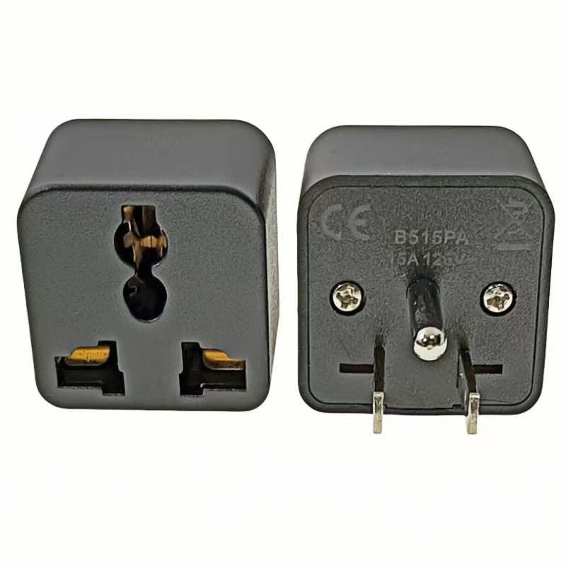 NEMA 5-15P大功率美国加拿大台湾美标多功能转换插头15A 5000W