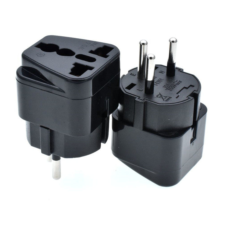 正宗嵌入式以色列三圆转万用转换插头 以色列旅游用10A 250V