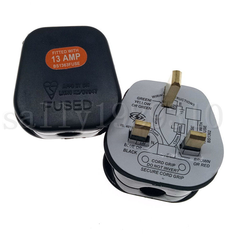 正品永坚中国香港新加坡插头bs1363 英标新加坡带保险三方接线插