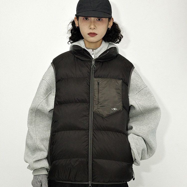 面包背心轻量化三防排骨羽绒马甲