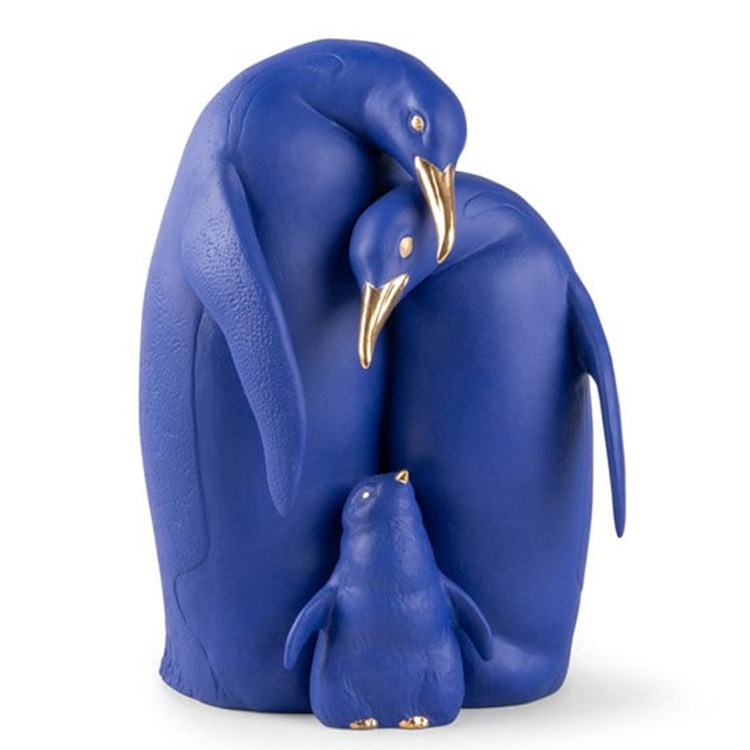 4款玻璃钢熊镜熊凳企鹅snarkitecture彩绘金色大猩猩装饰品长椅子