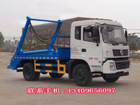 东风平头摆臂垃圾车环卫所小区145 153型8-10立方摆臂垃圾清运车