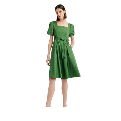 夏季棉质收腰绑带歌莉娅A字