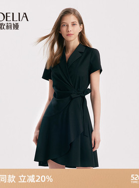 歌莉娅法式通勤连衣裙女夏装气质小个子裙子高级感1A7R4K0T0
