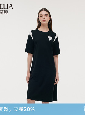 歌莉娅黑色连衣裙女夏季穿搭设计感流行收腰小黑裙1C3J4H190