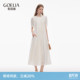 歌莉娅天丝连衣裙女夏季 淡人高知穿搭气质漂亮白色裙子1E9L4K650
