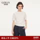 春季 歌莉娅针织短袖 女2026新款 流行穿搭提花上衣白色T恤1F2L5G240