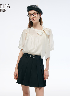 歌莉娅天丝上衣女夏季穿搭新款今年流行短袖t恤小衫1E6R3B250