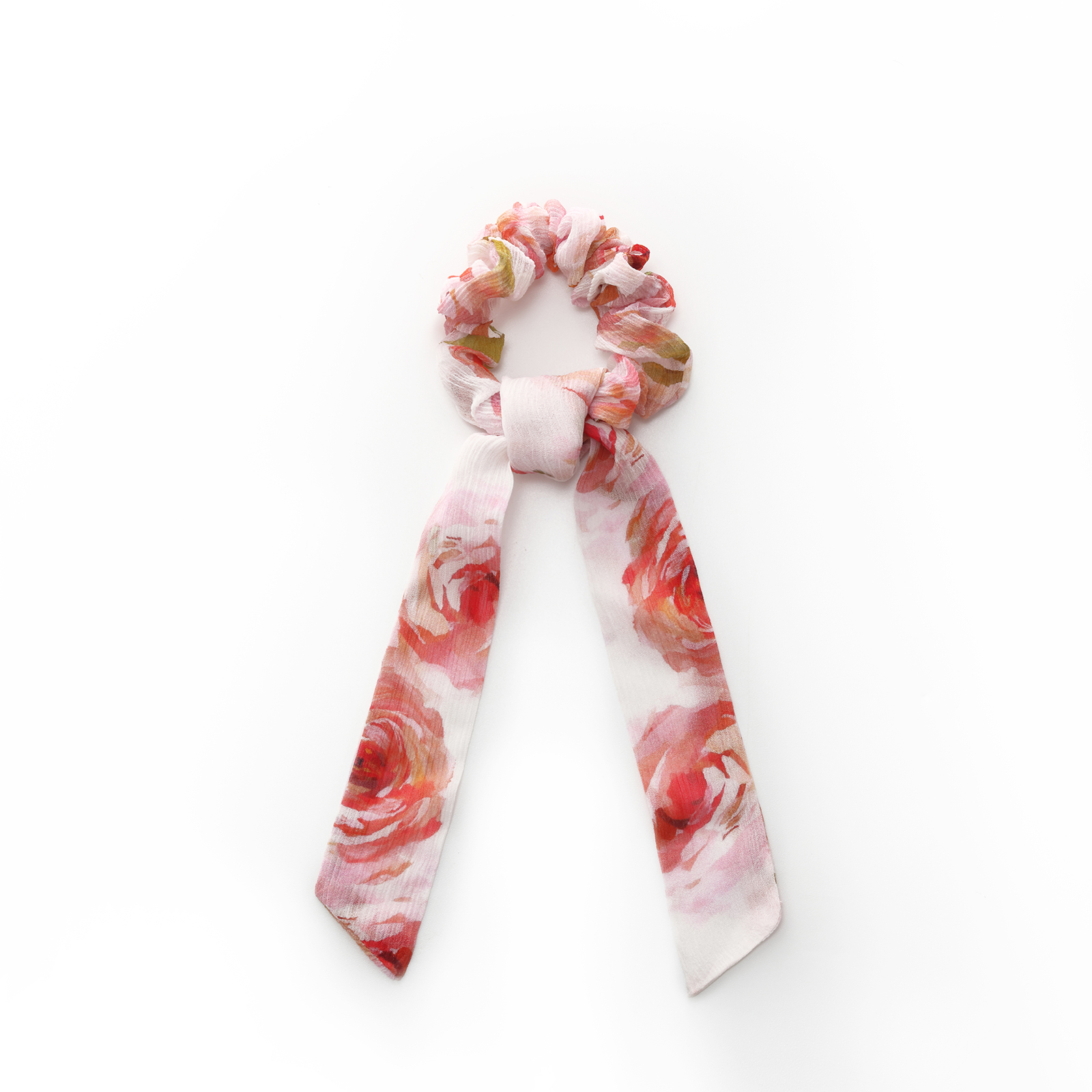 GOELIA/歌莉娅夏季新品10姆米真丝顺纡绉印花头绳1E4A9I060